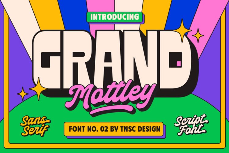 Grand Mottley - Font Duo