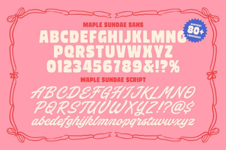 Maple Sundae - Font Duo! - Image 10