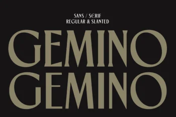 Gemino - Sans & Serif Typeface