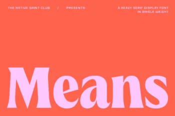 Means - Heavy Serif