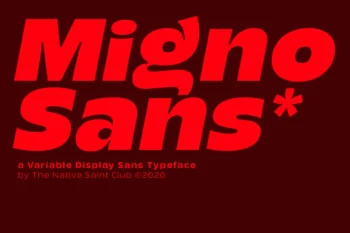Migno - Variable Display Sans
