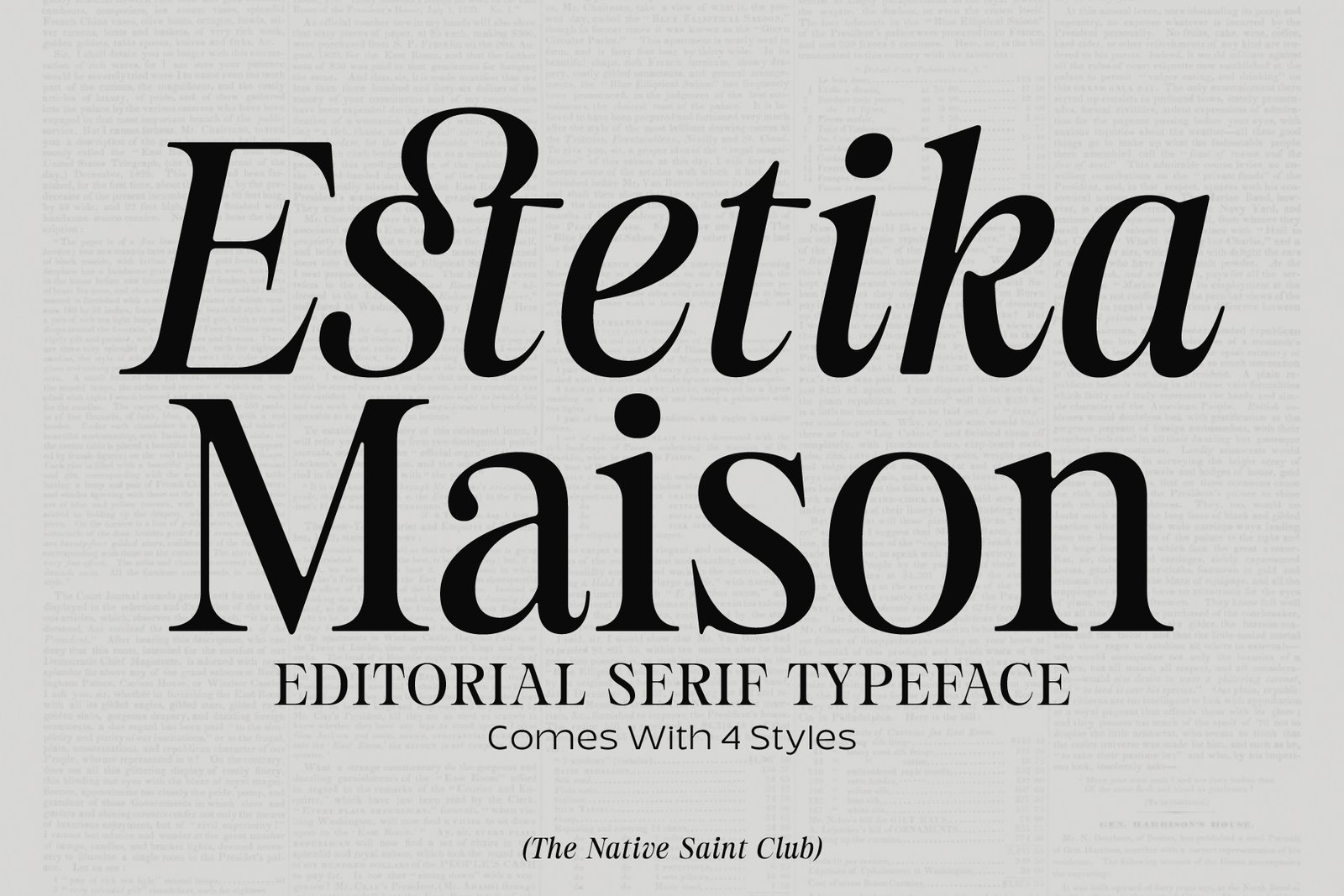 Estetika Maison - Editorial Serif