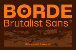 Borde - Brutalist Sans