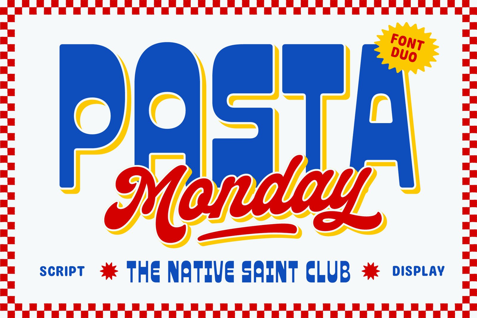 Pasta Monday - Font Duo